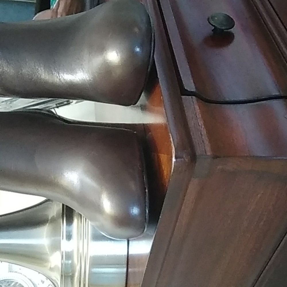 NWOT Talbots Dark Brown Leather Ankle Booties - Picture 9 of 10
